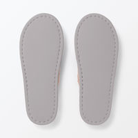 無印良品 洗える綿パイルスリッパ 前あき Ｍ ２２．５～２５ｃｍ用 ベージュ 良品計画