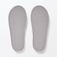 無印良品 洗える綿パイルスリッパ 前あき Ｌ ２５～２７．５ｃｍ用 グレー 良品計画