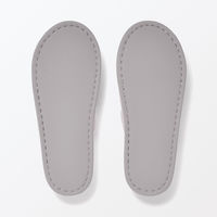 無印良品 洗える綿パイルスリッパ 前あき Ｍ ２２．５～２５ｃｍ用 グレー 良品計画
