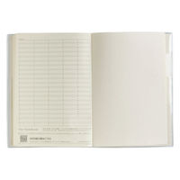 高橋書店 ノートブック A5 6mm 横罫 クリアカバー付き ホワイト NA502 1冊（直送品）