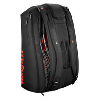 テニス ラケットバッグ CLASH V3 15PK RACQUET BAG BLACK/Infrared WR80382010（直送品）