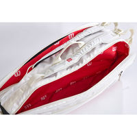 Wilson(ウイルソン) テニス バッグ TEAM J 6PK WHITE White/Red WR80502010 1個（直送品）