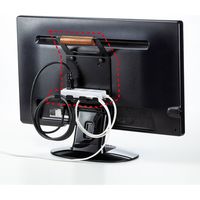 サンワサプライ VESAマウント取付けテレビハンドル(コード受け付き) MR-VESA12 1個（直送品）