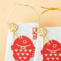 ヘッズ 水引アレンジメントシール-1/うめ 100枚(20枚×5) MHA-1S 1セット(100枚入)（直送品）