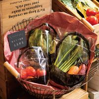 ヘッズ フォトプリントジップ付バッグ/竹カゴ-M 150枚(30枚×5) PPA-ZM 1セット(150枚入)（直送品）