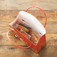 ヘッズ 和風フラップペーパーバッグ-1 100枚(20枚×5) WA-F1P 1セット(100枚入)（直送品）