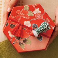 ヘッズ 和風六角貼箱-M 12個(4個×3) WA-HBM 1セット(12個入)（直送品）