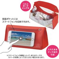 リヒトラブ 抗菌トライアングルペンケース レッド A7942-3 1個