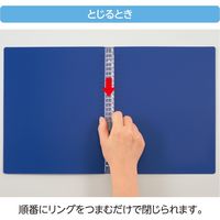 リヒトラブ CUBE FIZZ バインダー B5S ブルー N6025-8 1セット(4冊)