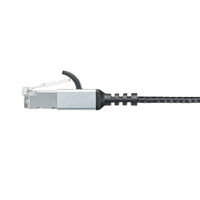 サンワサプライ カテゴリ6AメッシュフラットLANケーブル(ブラック&グレー、0.5m) KB-FL6AME-005BK 1本