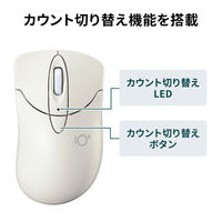 ワイヤレスマウス　無線　静音　3ボタン　小型サイズ　ブルーLED　MA-IPWBS302IV　サンワサプライ　1個（直送品）