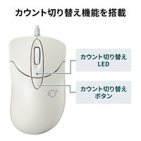 有線マウス　静音　3ボタン　小型サイズ　ブルーLED　MA-IPYBS301IV　サンワサプライ　1個（直送品）