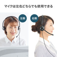 サンワサプライ USBヘッドセット MM-HSU20BK 1個（直送品）