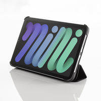 サンワサプライ iPad mini 2021 ソフトレザーケース ブラック PDA-IPAD1807BK 1個（直送品）
