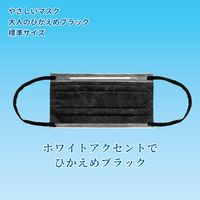 エスパック 標準 やさしいマスク 5枚入 ブラック 5袋セット AB05-AS 1セット(5袋)（直送品）