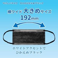 エスパック 横ワイド やさしいマスク 5枚入 ブラック 5袋セット YB05-AS 1セット(5袋)（直送品）