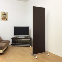 【軒先渡し】日本住器工業 キャスター付き マガジン収納パーテーション PS-600CPM 600×450×1880mm ブラウン 1台（直送品）