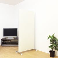【軒先渡し】日本住器工業 キャスター付き マガジン収納パーテーション PS-900CPM 900×450×1880mm ホワイト 1台（直送品）