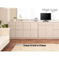 【軒先渡し】ナサ流通企画 スクエアキャビネット ロー 引出タイプ 幅700×奥行395×高さ440mm ナチュラル te-0141 1台（直送品）