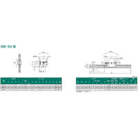SBC リニアレールシステム SBI-SV形 SBI25SV-MF-DD-2-K1-820-N 1個（直送品）