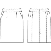 チクマ スカート（タイト） YT3910-2-9（直送品）