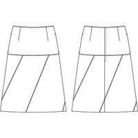チクマ スカート（Aライン） YT3911-2-17（直送品）