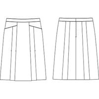 チクマ スカート（Aライン） AR3452-3-7（直送品）