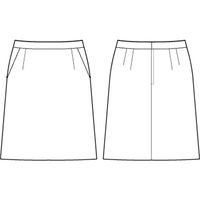 チクマ スカート（Aライン） AR3860-2-17（直送品）