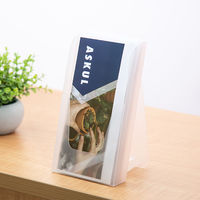 スマイル　折りたたみ式カタログスタンド　組立式　A4三折　1セット(9個）