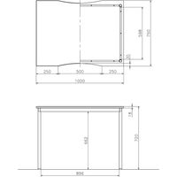 藤沢工業 TOKIO RMシリーズ ミーティングテーブル 幅1000×奥行750×高さ720mm RM-1075 ナチュラル 1台（取寄品）