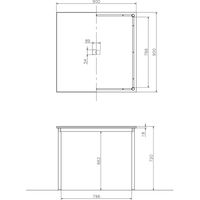 藤沢工業 TOKIO RMシリーズ ミーティングテーブル 幅900×奥行900×高さ720mm RM-990 ナチュラル 1台（取寄品）