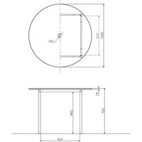 藤沢工業 TOKIO RMシリーズ ミーティングテーブル 幅1000×奥行1000×高さ720mm RM-1000 ホワイト 1台（取寄品）