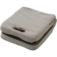 YAMAZEN コンパクトに2つ折りできる座椅子 ベージュ/ブラウン ICZ-40（BE/BR） 1台（直送品）