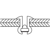 ロブテックス ブラインドリベット（アルミニウム／スティール製）　5ー8（45本入）　エコパック NSA58MP 1パック