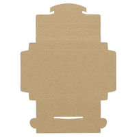 【底面A6】ラクポスBOX 縦110×横160×高さ20mm クラフト 1セット（100枚）HEIKO（直送品）