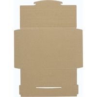 【底面A4】ラクポスBOX 縦215×横305×高さ10mm クラフト 1セット（100枚）HEIKO