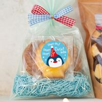 クリスマススノーベアシール-1/シロクマ XMK-1S 1セット（500枚：100枚×5パック）（直送品）