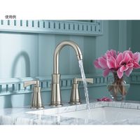 KOHLER 2ハンドル洗面用混合栓（8インチセンター洗面用） カラー：BN K-11076-4-BN（直送品）