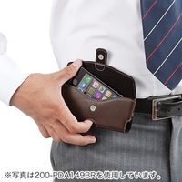 iPhone X ベルトケース(iPhone XS・XS Max・XR・本革・LLサイズ・ブラック) 200-PDA151BK 1個（直送品）