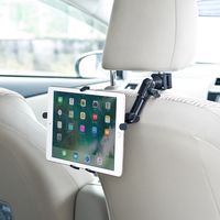サンワダイレクト iPad・タブレット車載ヘッドレストアーム（後部座席向け・7～11インチ対応） 200-CAR044 1個（直送品）