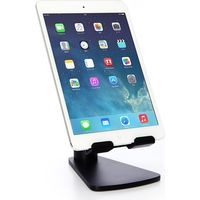 サンワダイレクト iPad・タブレットPCアルミスタンド（縦置・横置き対応・ブラック） 200-STN005BK 1個（直送品）