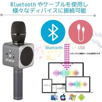 Harmony Partners カラオケマイク 電波法認可品 Bluetooth ワイヤレス ブラック IW-009（直送品）