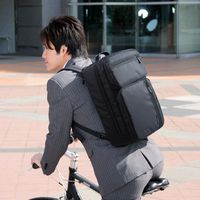 サンワダイレクト 【おすすめ人気】3WAYビジネスバッグ（鍵・マチ拡張・出張対応1～2泊） 200-BAG048 1個（直送品）