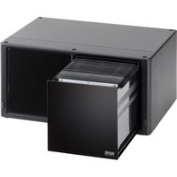 サンワダイレクト Blu-ray収納ケース（ブルーレイ・引き出し・大容量160枚収納・スタッキング可能） 200-FCD059 1個（直送品）