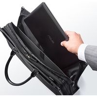 サンワダイレクト ストライプビジネスバッグ（大容量タイプ） 200-BAG088 1個（直送品）