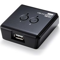 サンワダイレクト USB切替器 2台用（手動・USB2.0・プリンタ・外付けHDD・ワイヤレスキーボード/マウス対応） 400-SW020 1個（直送品）