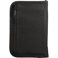 サンワダイレクト パスポートケース(航空券サイズ・財布・11ポケット・Mサイズ・ブラック) 200-BAGIN003BK 1個（直送品）