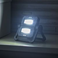 サンワダイレクト LED投光器（作業灯・充電式・屋外・アウトドア・最大20W・最大850ルーメン・バッテリー内蔵・COBチップ） 1個（直送品）