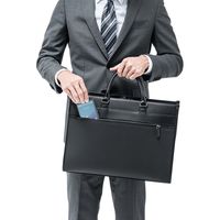 サンワダイレクト ビジネスバッグ（ダブルファスナー・大容量・耐水・15.6型対応・A4収納） 200-BAG124WP 1個（直送品）