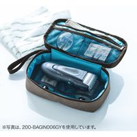 サンワダイレクト 旅行用収納ポーチ（充電器・ケーブル・ACアダプター・モバイルバッテリー・ブラック） 200-BAGIN006BK 1個（直送品）